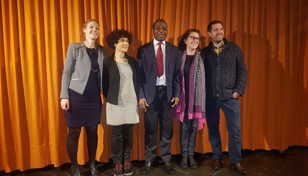 Nathalie Schopfer, Annick Monnot, Gabriel Amisi, Elisabeth Schenker et Nicolas Luthi © Protestinfo Nathalie Schopfer, Annick Monnot, Gabriel Amisi, Elisabeth Schenker et Nicolas Luthi © Protestinfo