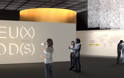 Entrée de l’exposition «Dieu(x), modes d’emploi», dès le 11 octobre 2019 à Palexpo. / DR